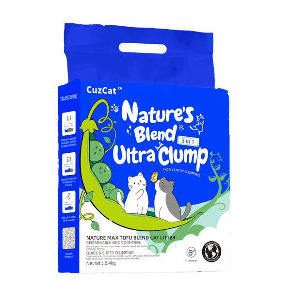 Cát Vệ Sinh Cho Mèo - CuzCat Blend Tofu (2.4kg)