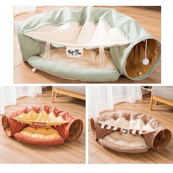Nệm Mái Vòm Tròn cho Mèo- Cat Tunnel Lounge