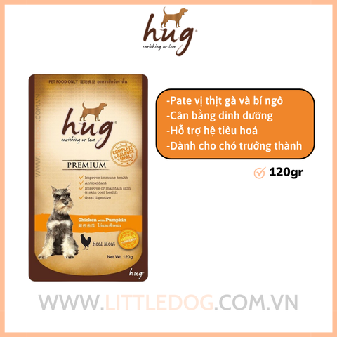 Hug Pate Vị Gà&Bí Đỏ 120g