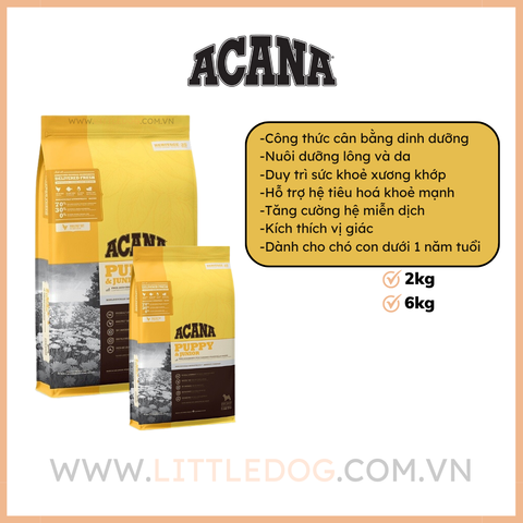 ACANA DOG PUPPY&JUNIOR 6kg