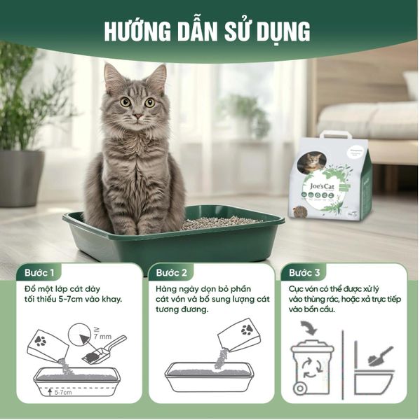 Joe’s Cat – Cát Vệ Sinh Sinh Học Cao Cấp Cho Mèo