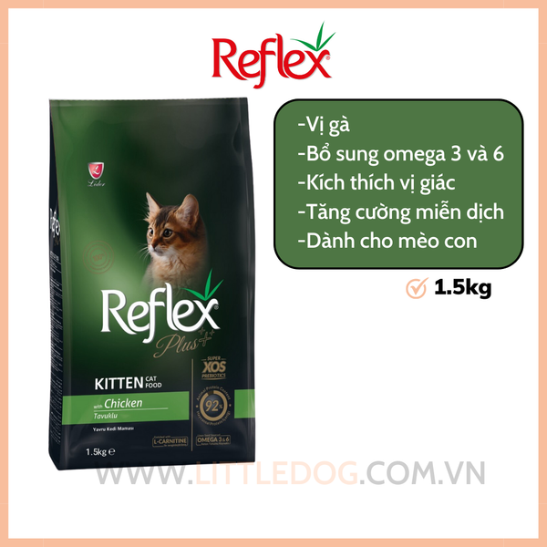 Reflex Plus Kitten Chicken - Mèo con Vị Gà (1,5kg/8kg)