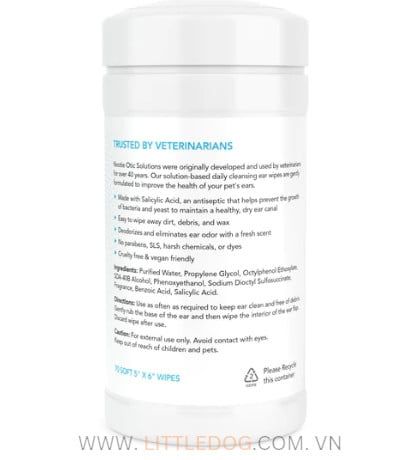 NOOTIE EAR WIPES (SWEET PEA & VANILLA)- Khăn giấy vệ sinh Tai (70pcs)
