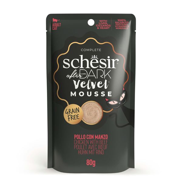 Pate Cho Mèo Schesir After Dark Mousse Cao Cấp – Gói 80g