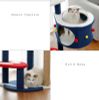 Trụ Cào Mèo YC Không Gian - YC Cat Tree Blue TK-4
