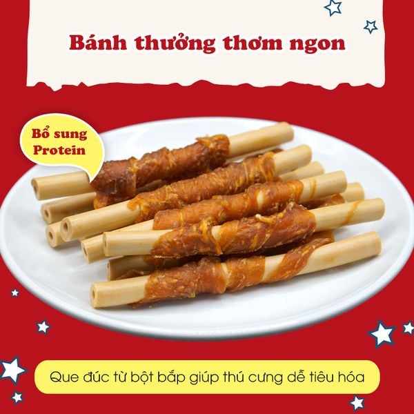 DoggyMan - Que Cuốn Thịt Gà – Gói 10 Cây