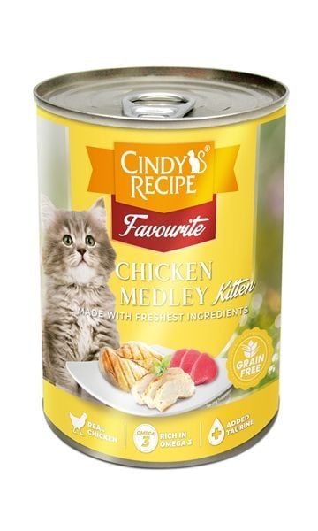 Pate Lon Cho Mèo - Cindy’s Recipe Favourite - Cá/Gà - 400g