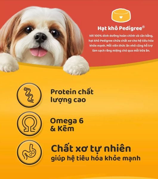 Pedigree - Thức ăn khô cho giống chó nhỏ trên 1 tuổi (400g/1.3kg)