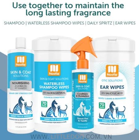 NOOTIE EAR WIPES (SWEET PEA & VANILLA)- Khăn giấy vệ sinh Tai (70pcs)