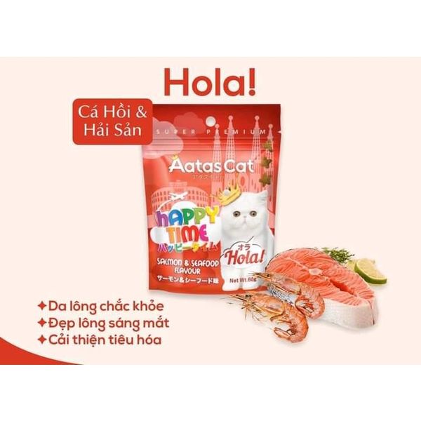 Bánh Thưởng AAT Cat Happy Time 60g