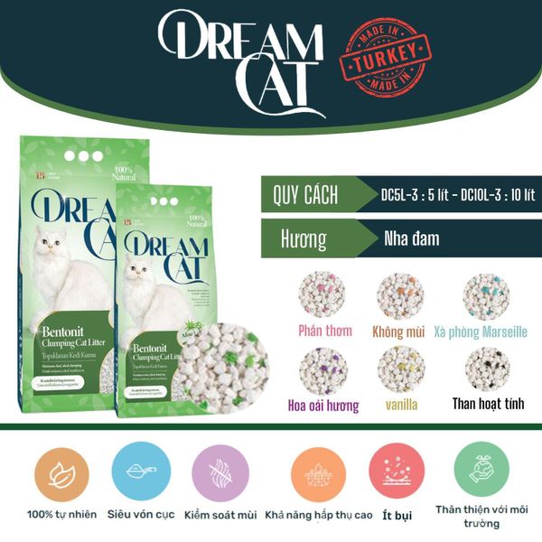 Dream Cat - Cát vệ sinh mèo Dream Cat 5L/10L