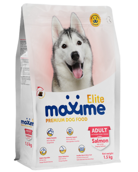 Maxime Elite Thức Ăn Cao Cấp Cho Chó Trưởng Thành – Vị Cá Hồi