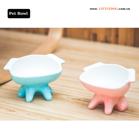 Bát Sứ Chống Gù Lưng Hình Con Heo – ViviPet Bowl