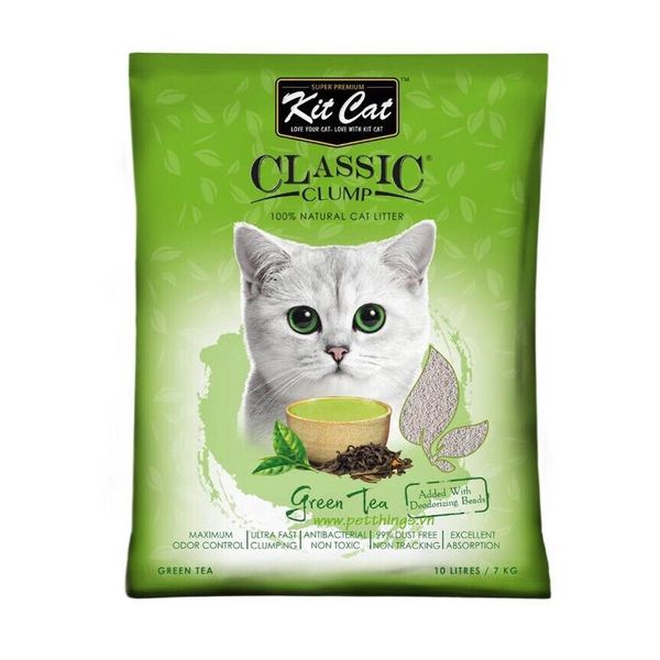 Kit Cat Cát Vệ Sinh Hương Trà Xanh 10L