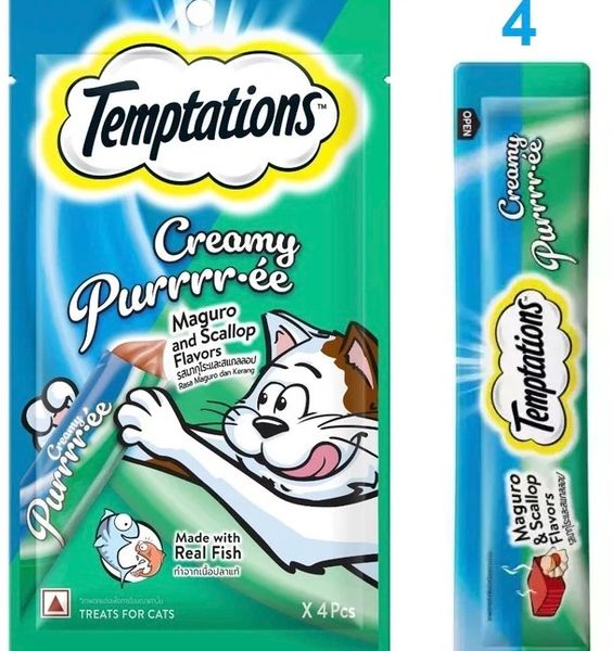 TEMPTATIONS CREAMY 4x12g