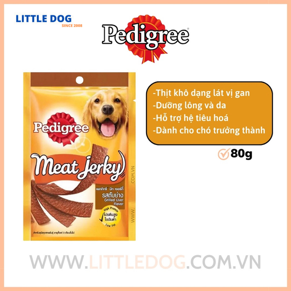 Pedigree Bánh Thưởng Meat Jerky 60g/80g