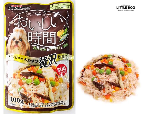 Doggyman Pate Chicken,Tuna&Vegetable/Gà,Cá Ngừ&Rau Củ 100g