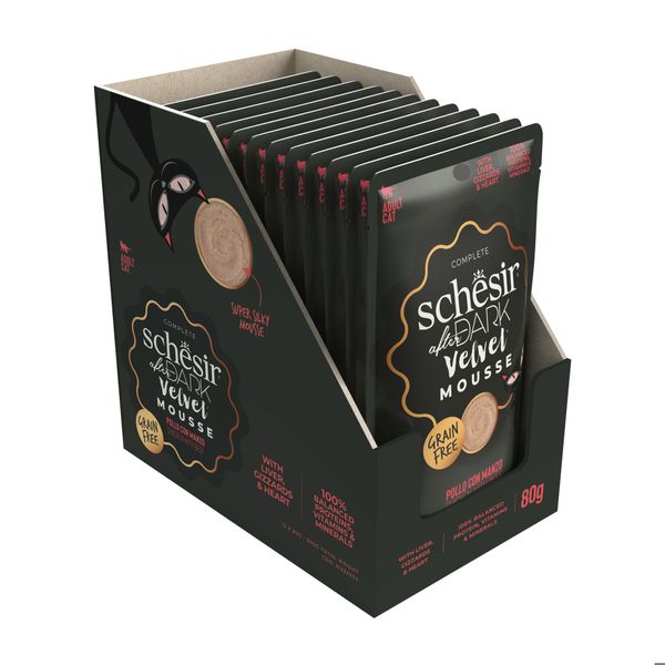 Pate Cho Mèo Schesir After Dark Mousse Cao Cấp – Gói 80g