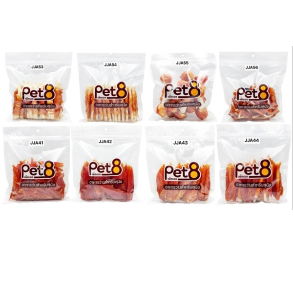 Thịt gà sấy Pet8 cho Chó 400g