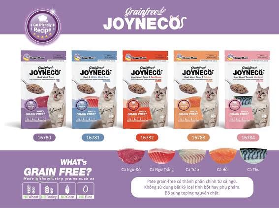 JOYNECO Pate Cá Ngừ&Cá Ngừ Trắng - Red&White Meat Tuna 60g