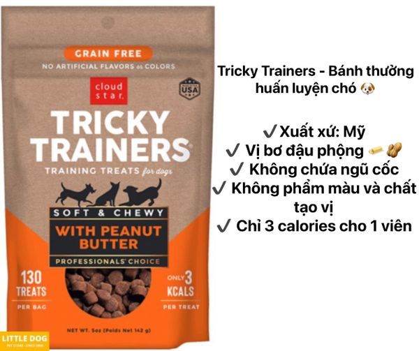 CloudStar Tricky Trainers - Bánh thưởng huấn luyện cho chó 142g