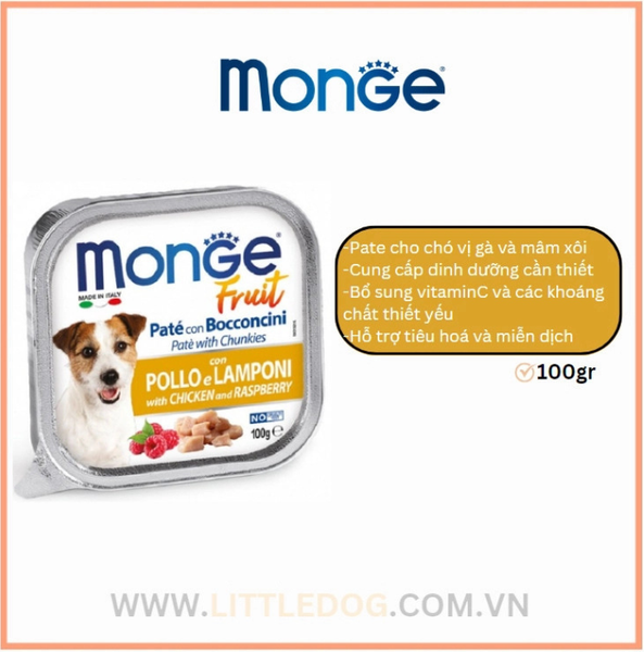 Pate Monge Cho Chó Đủ Vị - 100g