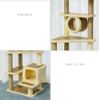 Trụ Cào Mèo YC Vàng - YC Cat Tree Yellow ZY-3