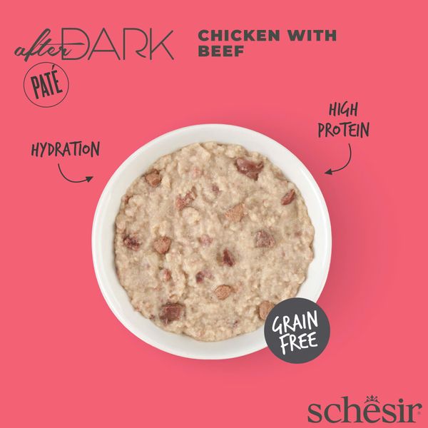 Pate Cho Mèo Schesir Dạng Pate Lon 80g – 4 Hương Vị Thơm Ngon Dạng Thịt Xay Mịn Với Nước Hầm