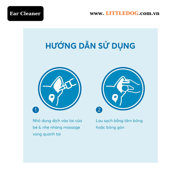 Dung Dịch Vệ Sinh Tai Chó Mèo Tropiclean Oxymed Ear Cleaner (118ml/50ml)