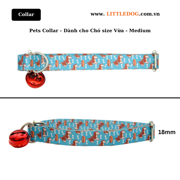 Pets Collar - Dành cho Chó size Vừa (Medium)