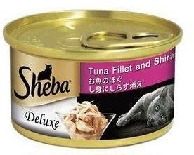 SHEBA CáNgừ&CáCơm - Deluxe Tuna&Shirasu in Gravy 85g