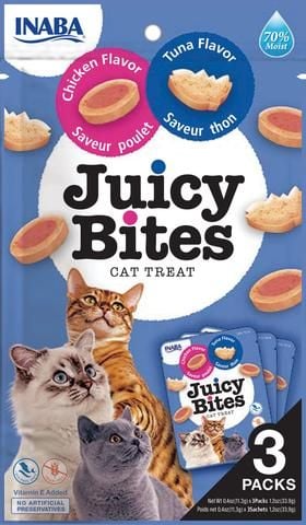 Juicy Bites Viên Cá ngừ&Thịt Gà/ Tuna&Chicken (Set 3 gói*11g / 3bags*11g)