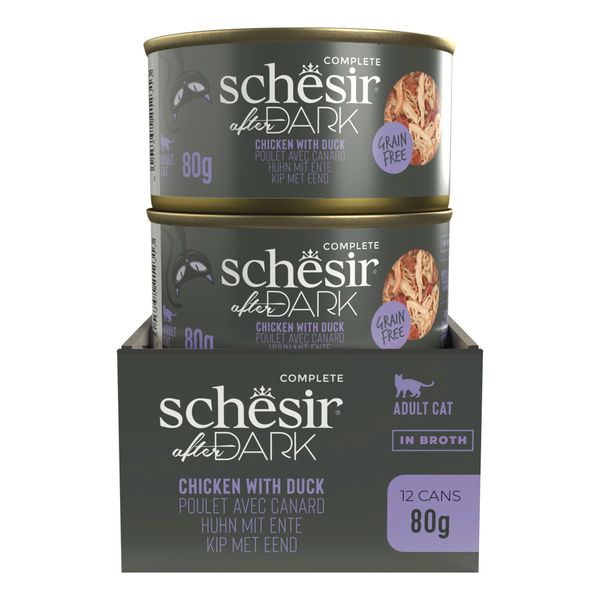 Pate Cho Mèo Schesir In Broth Lon 80g - 5 Vị Thơm Ngon Dạng Thịt Xé Với Nước Hầm