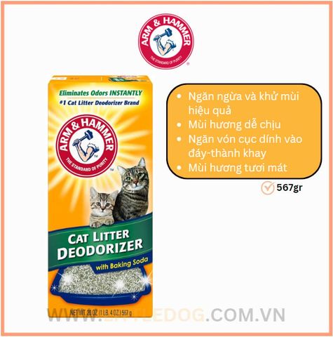 ARM Bột Khử Mùi - Cat Litter Deodorizer 567g