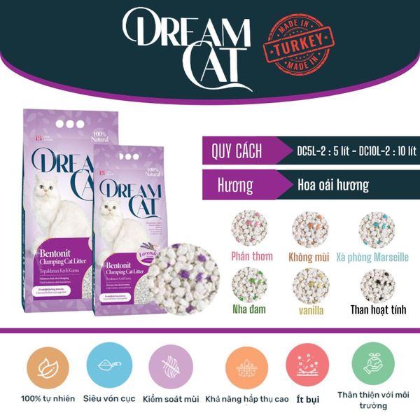 Dream Cat - Cát vệ sinh mèo Dream Cat 5L/10L