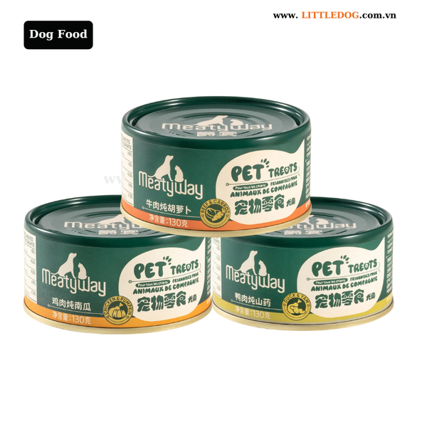 Pate Cho Chó - Meatyway - Vịt và Khoai Mỡ/ Thịt Gà và Bí Đỏ/ Thịt Bò và Carrot - 130g