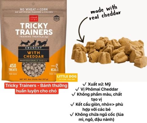 CloudStar Tricky Trainers - Bánh thưởng huấn luyện cho chó 227g