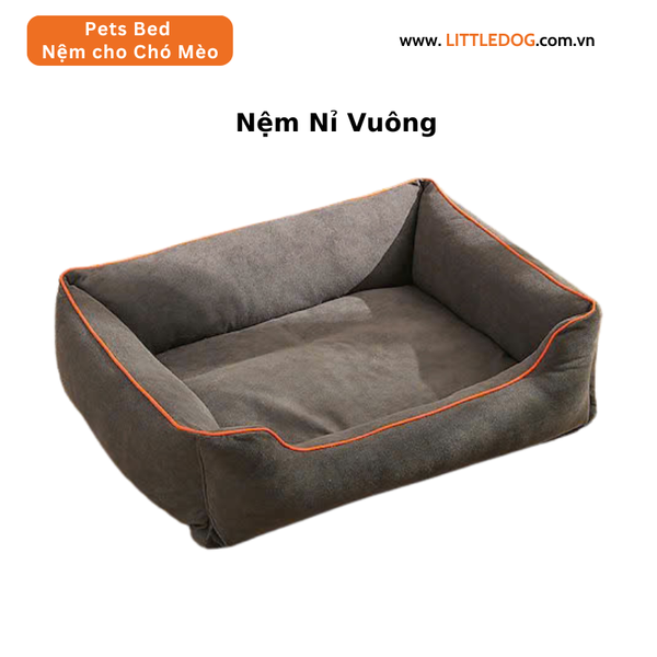 NỆM THÚ CƯNG NỈ VUÔNG - SQUARE FLEECE PET BED ULIGOTA