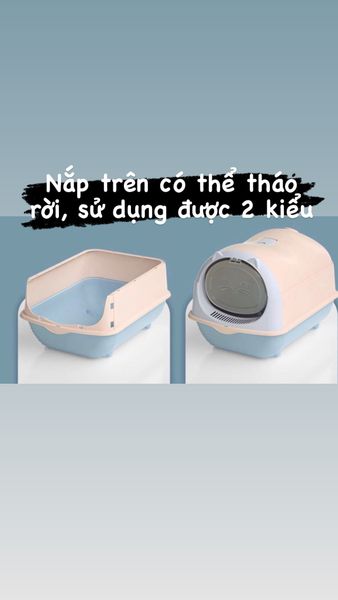 Khay Vệ Sinh Mèo Detian (48.5x34x34cm)