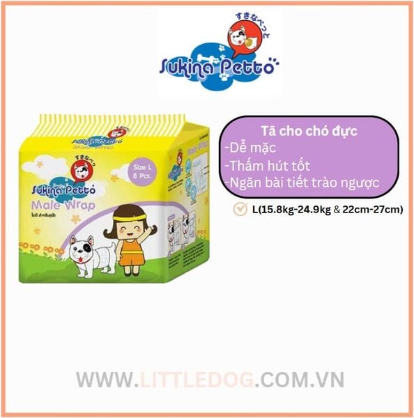 Tả Quần cho Chó Đực - Male Wrap