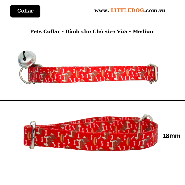 Pets Collar - Dành cho Chó size Vừa (Medium)