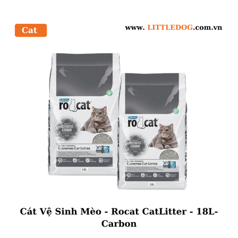 Rocat Cát Vệ Sinh Cho Mèo-Cát Đất Sét 18L (15.3kg)
