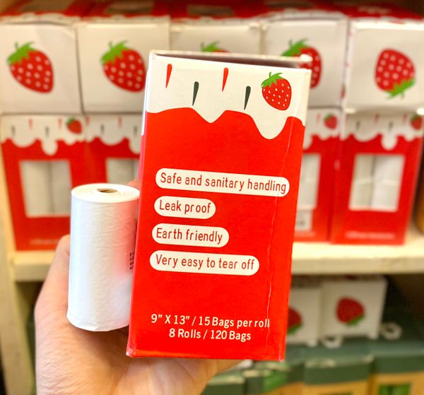 Eco Bao Hốt Phân Hương Dâu 1pcs - Dog Waste Bags 1Rolls