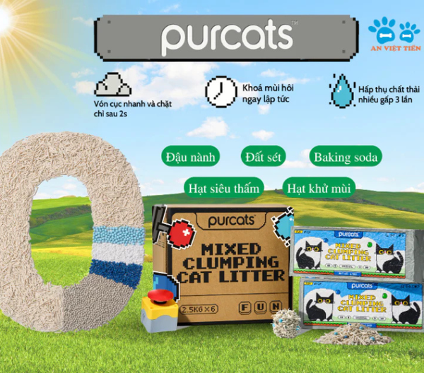Cát Mèo Đậu Nành - Cature Tofu Purcats 5in1 (6L)