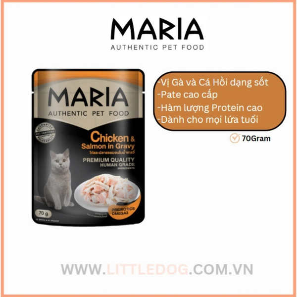 Pate Thức Ăn Ướt Cao Cấp Maria Dành Cho Mèo