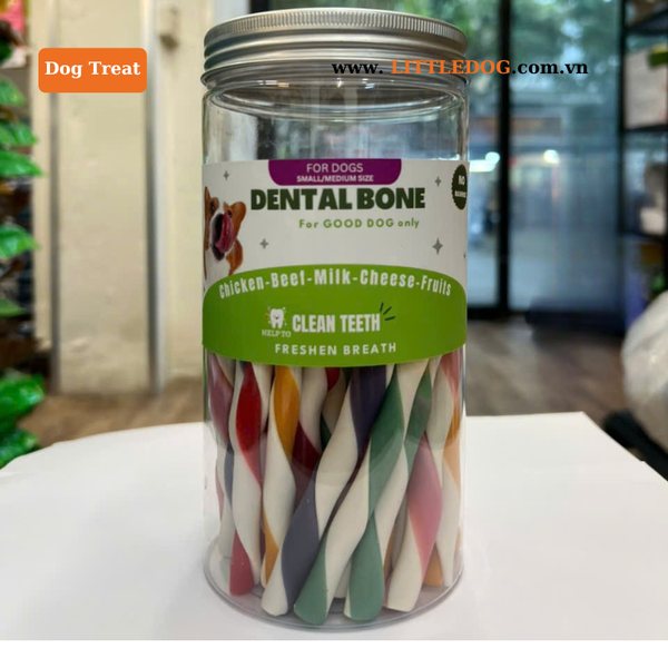 Dental Bone Dạng Xoắn Dành Cho Chó 500g