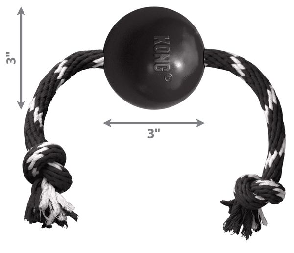 Kong Dog Extreme Ball w/Rope Large
