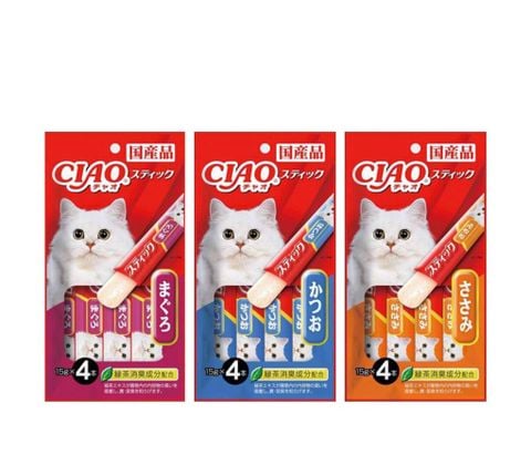 Ciao - Súp thưởng Ciao dạng thạch 4 que cho Mèo
