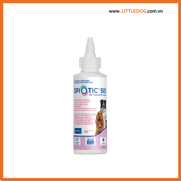 Virbac Epi-Otic – Dung Dịch Nhỏ Vệ Sinh Tai Cho Chó (120ml)