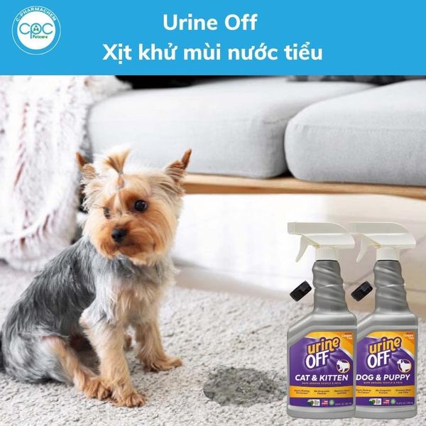 Urine Off - Xịt khử mùi và vết ố do nước tiểu chó mèo gây ra